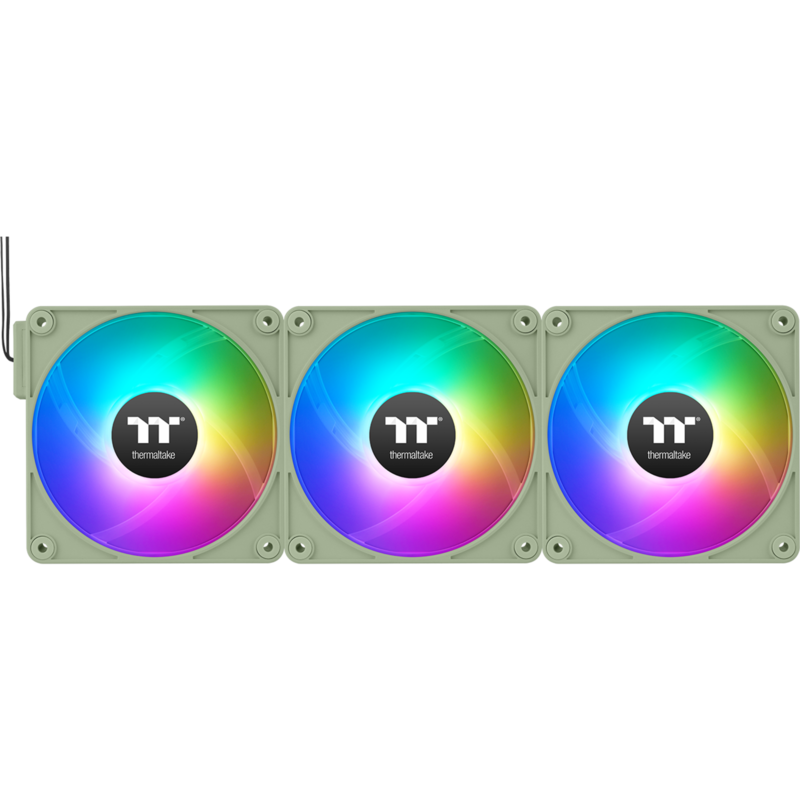 Thermaltake CT120 EX ARGB Sync PC Cooling Fan Gehäuselüfter, hellgrün, 3er Pack