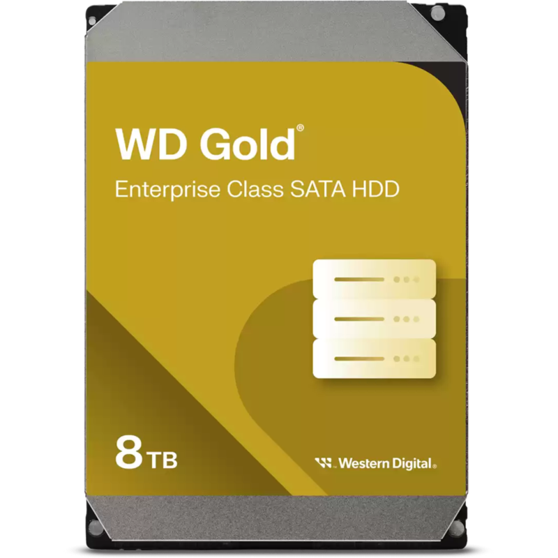 WD Gold Enterprise Class 8 TB Festplatte, SATA 6 Gb/s, 3,5", WD Gold, Gebraucht