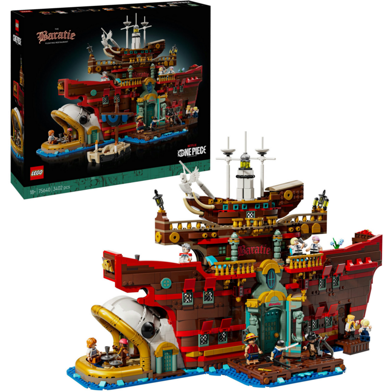 LEGO One Piece Baratié, das Schwimmende Restaurant Konstruktionsspielzeug, Gebraucht