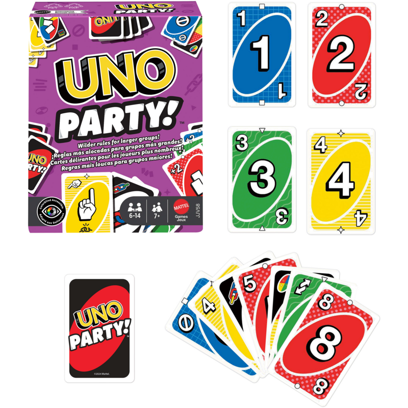 Mattel Games UNO Party Kartenspiel