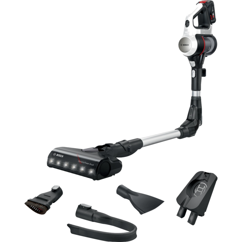 Bosch Home Unlimited 7 BBS 711 W Stielstaubsauger, weiß/schwarz, Gebraucht