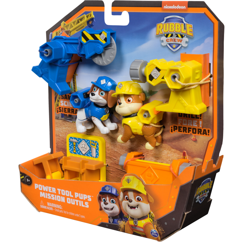 Spin Master Rubble & Crew Power Tool Pups - Spielset mit 2 Hundefiguren Rubble