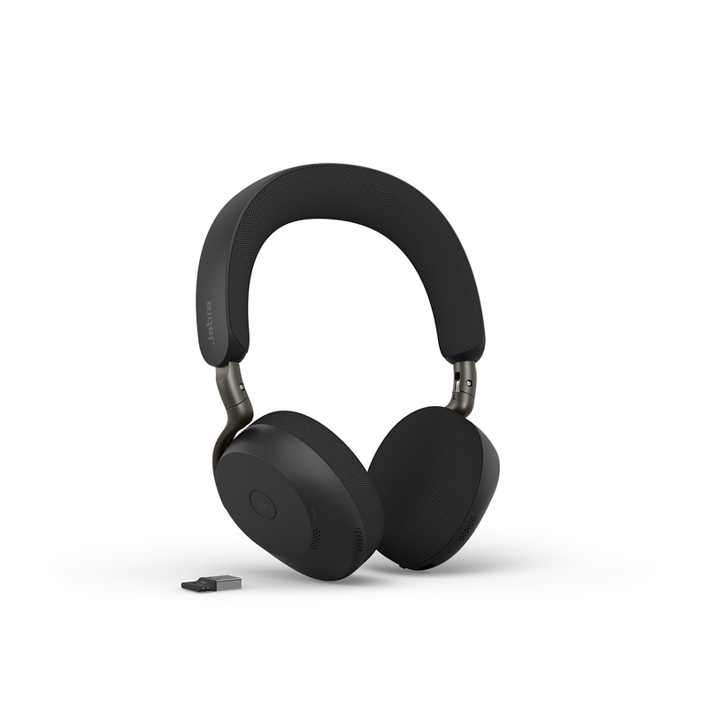 Jabra Evolve3 75 Headset, schwarz, MS, USB-A Bluetooth-Adapter, Schnurloses