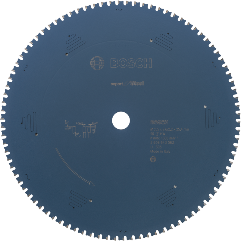 Bosch Professional EXPERT Steel Kreissägeblatt, Ø 355mm, 90Z Sägeblatt, Bohrung