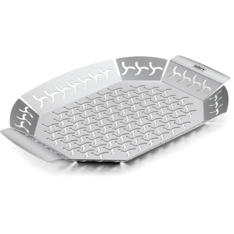 Weber Premium Gemüse-Grillkorb 6678 Gemüsekorb, edelstahl, groß