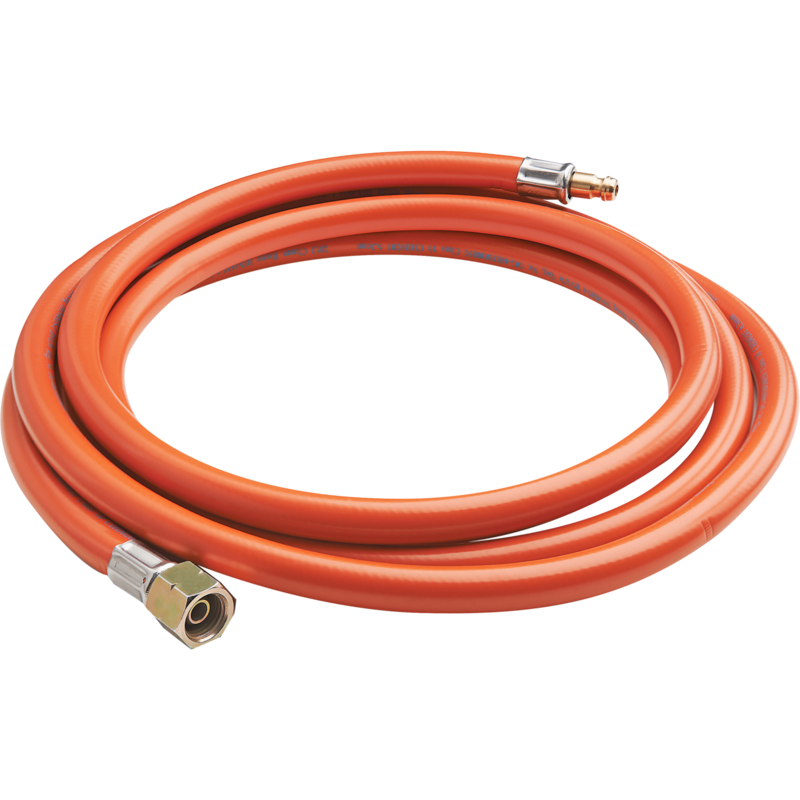 Napoleon Wohnwagen Anschluss-Kit, Adapter 30mbar, orange, 3 Meter