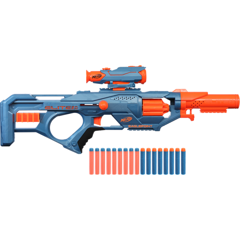 Nerf Nerf Elite 2.0 Eaglepoint RD-8 Nerf Gun, blaugrau/orange