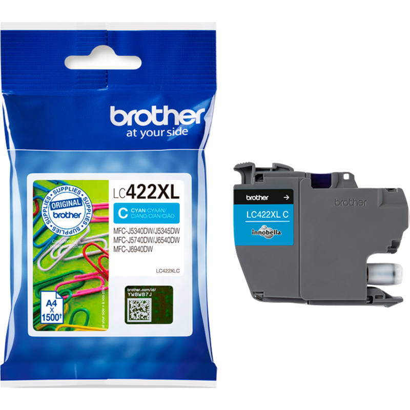 Brother Tinte cyan LC-422XLC