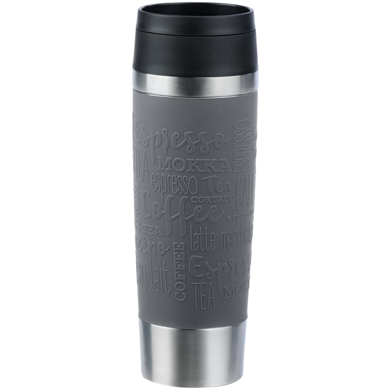 Emsa TRAVEL MUG Classic Grande Thermobecher, grau/edelstahl, 0,5 Liter