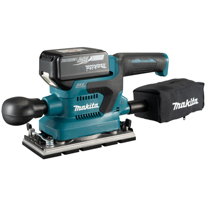 Makita Akku-Schwingschleifer DBO382Z, 18Volt, blau/schwarz, ohne Akku und