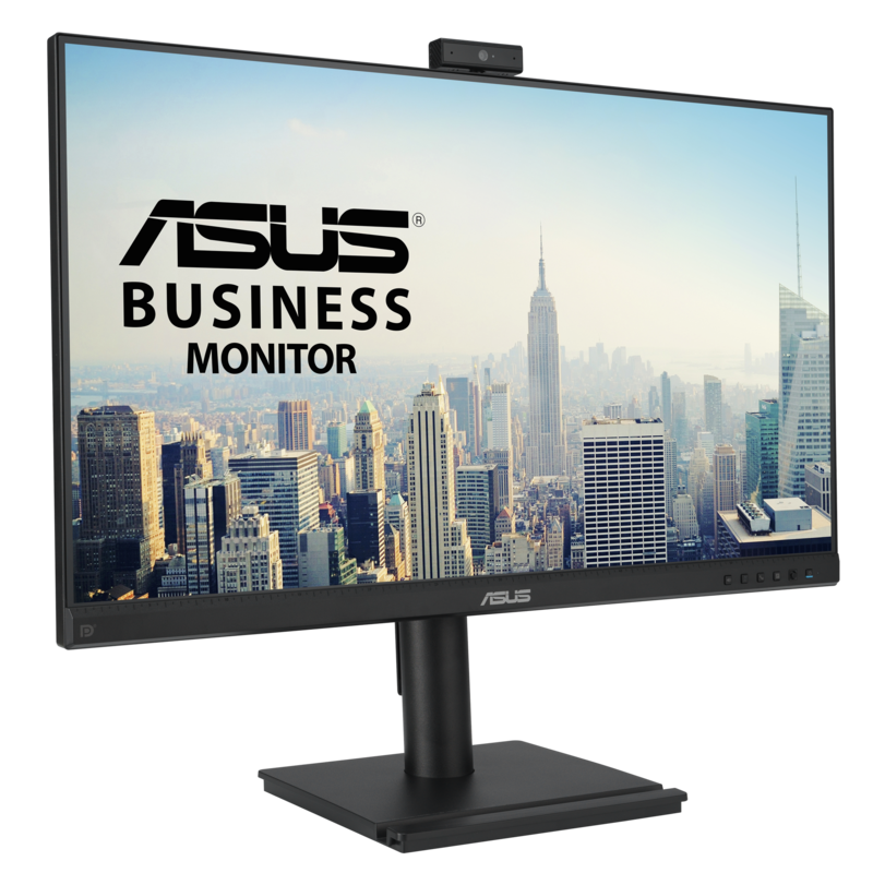 ASUS BE249QFK Videokonferenzmonitor LED-Monitor, schwarz, FullHD, IPS, Webcam