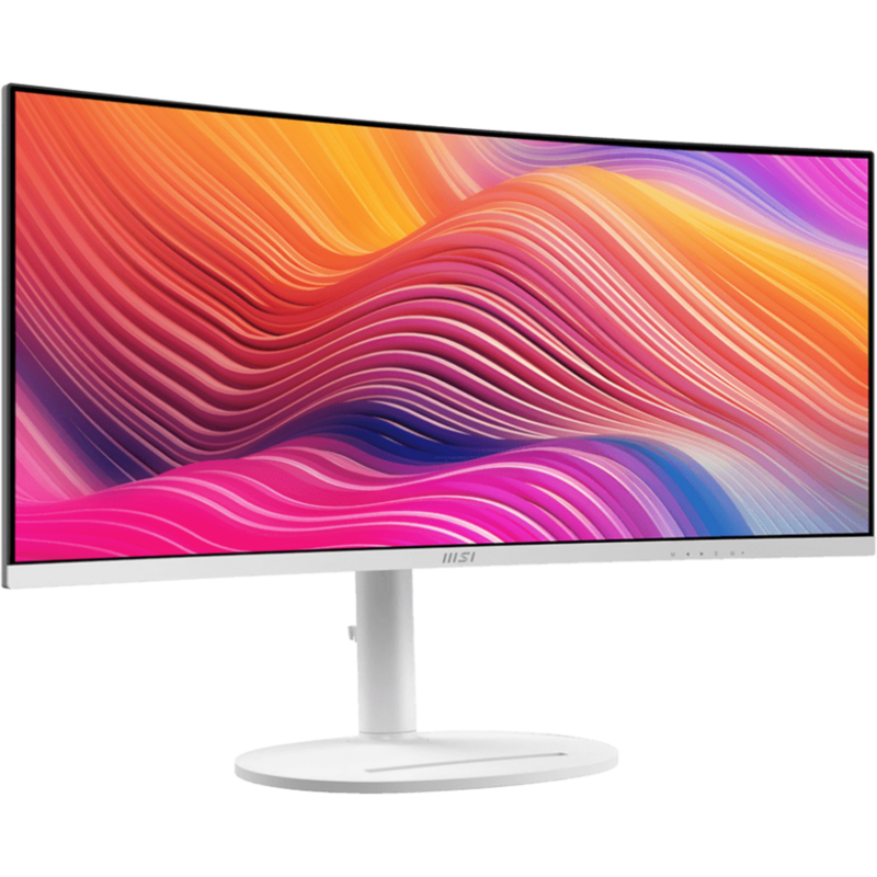 MSI Modern MD342CQPWDE LED-Monitor, weiß, WQHD, VA, Curved, Adaptive-Sync, HDMI