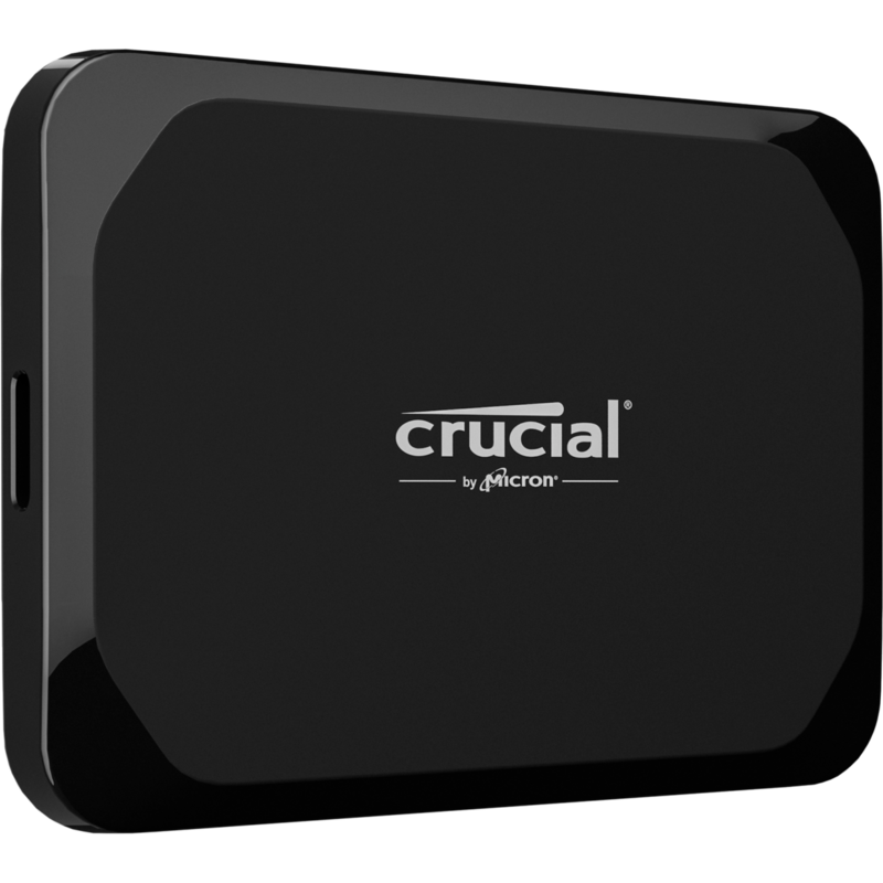 Crucial X9 Portable SSD 2 TB, schwarz, USB-C 3.2 Gen 2 (10 Gbit/s)