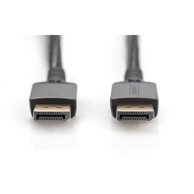 Digitus DisplayPort 1.4 Premium Anschlusskabel, UHD 8K Kabel, schwarz/grau, 2