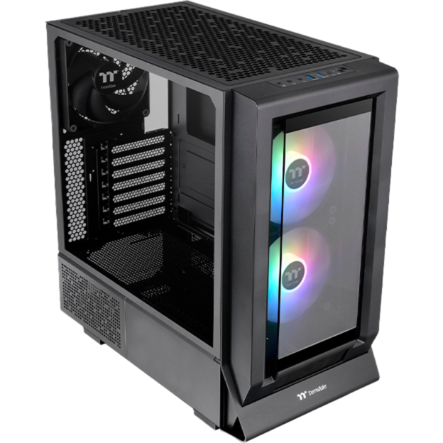 Thermaltake Ceres 350 MX Tower-Gehäuse, schwarz, Tempered Glass x 2