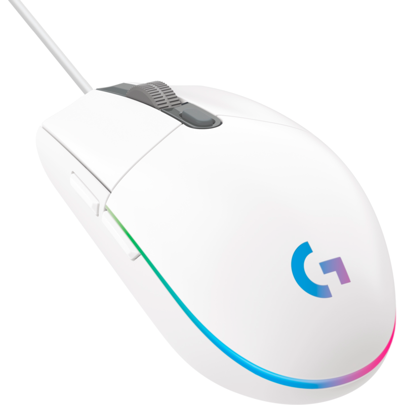 Logitech Gaming G203 LIGHTSYNC Gaming-Maus, weiß