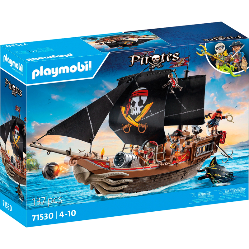 PLAYMOBIL Pirates Großes Piratenschiff Konstruktionsspielzeug