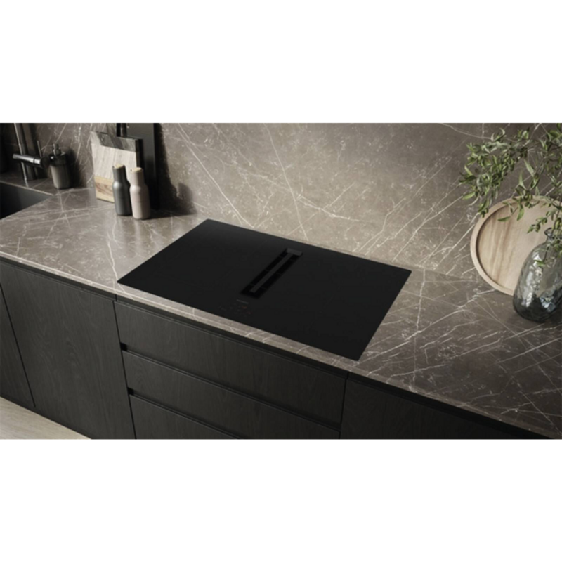 Siemens ED811BGA6 Autarkes Kochfeld, schwarz, 80 cm, mit integriertem Dunstabzug