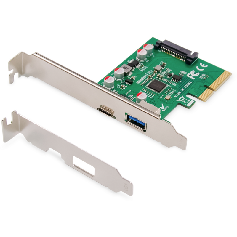 Digitus PCIe Karte USB Typ-C + USB A Schnittstellenkarte