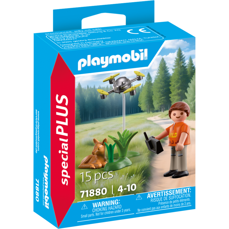 PLAYMOBIL Special Plus Rehkitz-Rettung mit Drohne Konstruktionsspielzeug