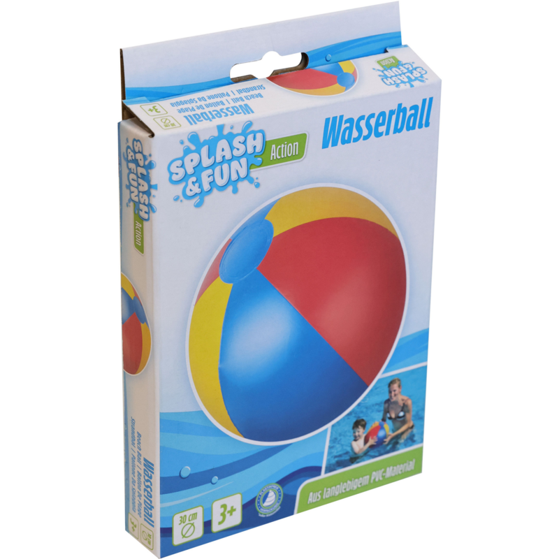Splash & Fun Strandball mit ca. 30 Zentimeter Durchmesser Ball