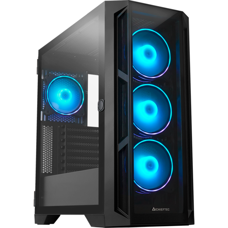Chieftec Apex GA-01B-TG-OP Tower-Gehäuse, schwarz, Tempered Glass