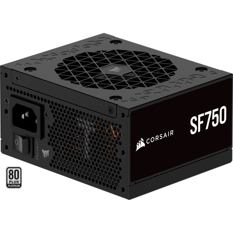 Corsair SF750 PC-Netzteil, schwarz, 1x 12VHPWR, 2x PCIe, Kabelmanagement