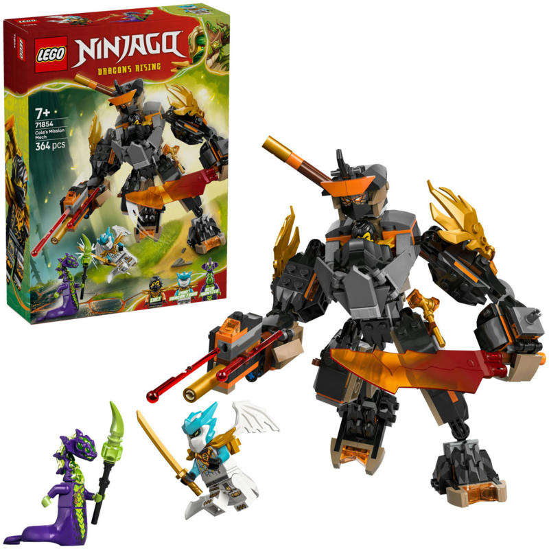 LEGO Ninjago Coles Action-Mech und Drachen-Zane Konstruktionsspielzeug