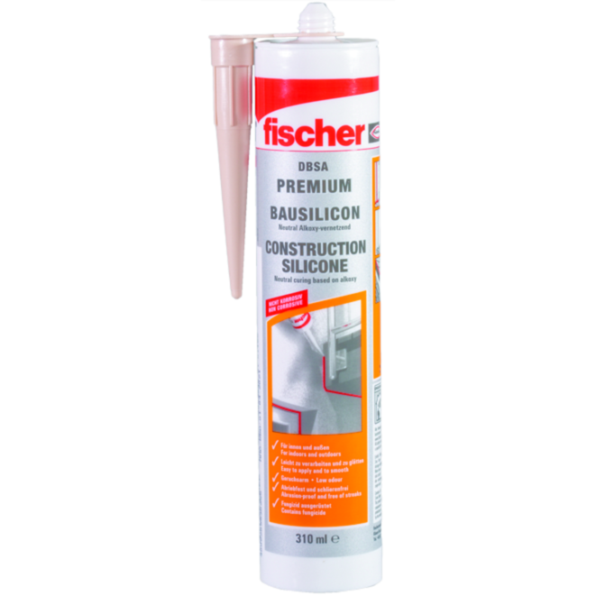 fischer Bausilicon DBSA BR 310ml Dichtmasse, braun, RAL 8014