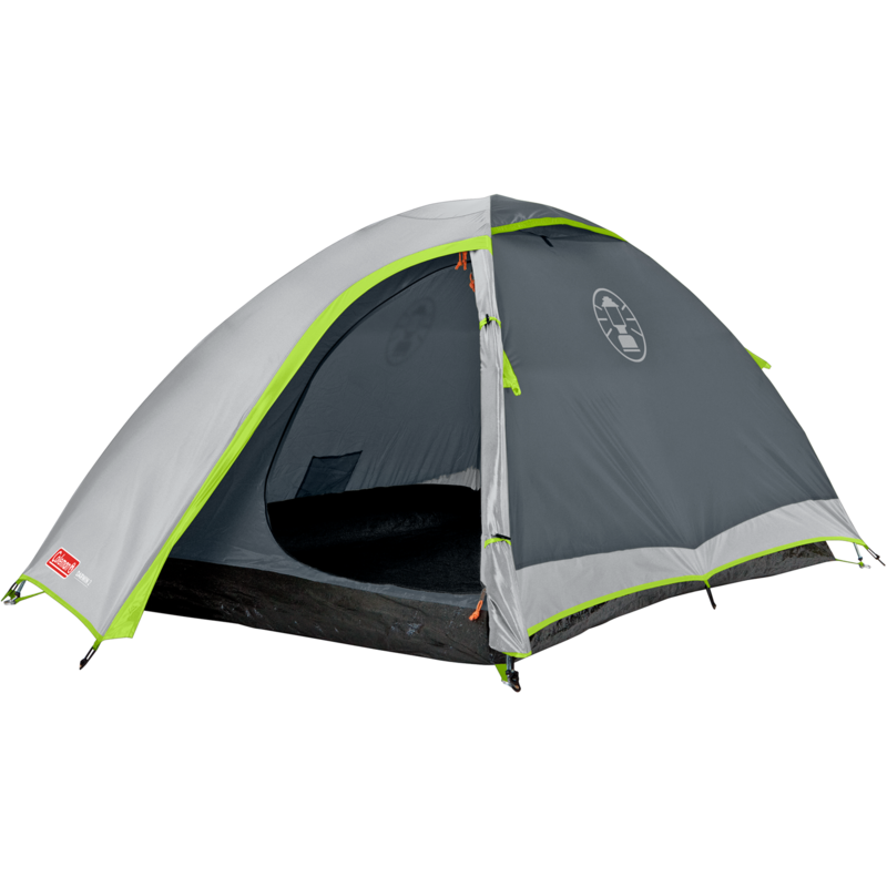 Coleman 2-Personen-Kuppelzelt Darwin 2 Zelt, grau/hellgrün
