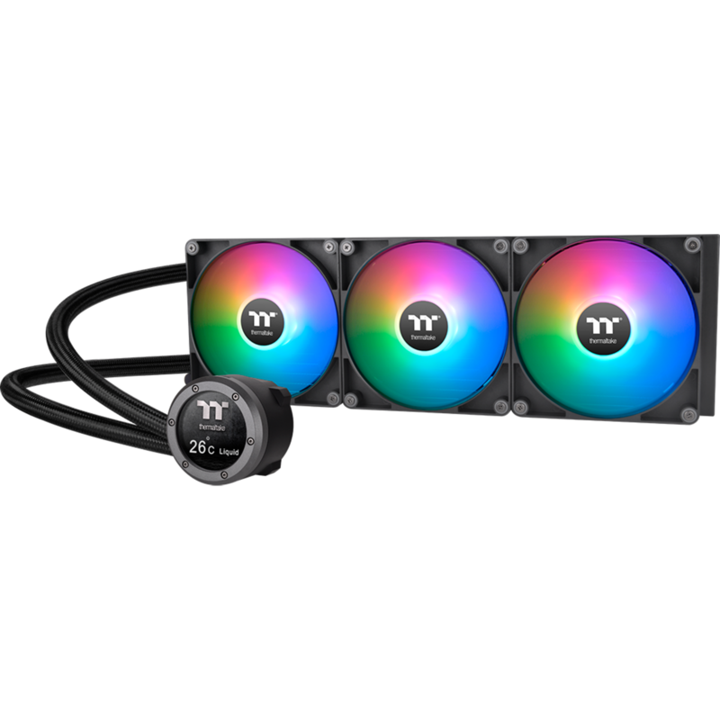 Thermaltake TH420 V2 Ultra ARGB Sync AIO Liquid Cooler Wasserkühlung, schwarz