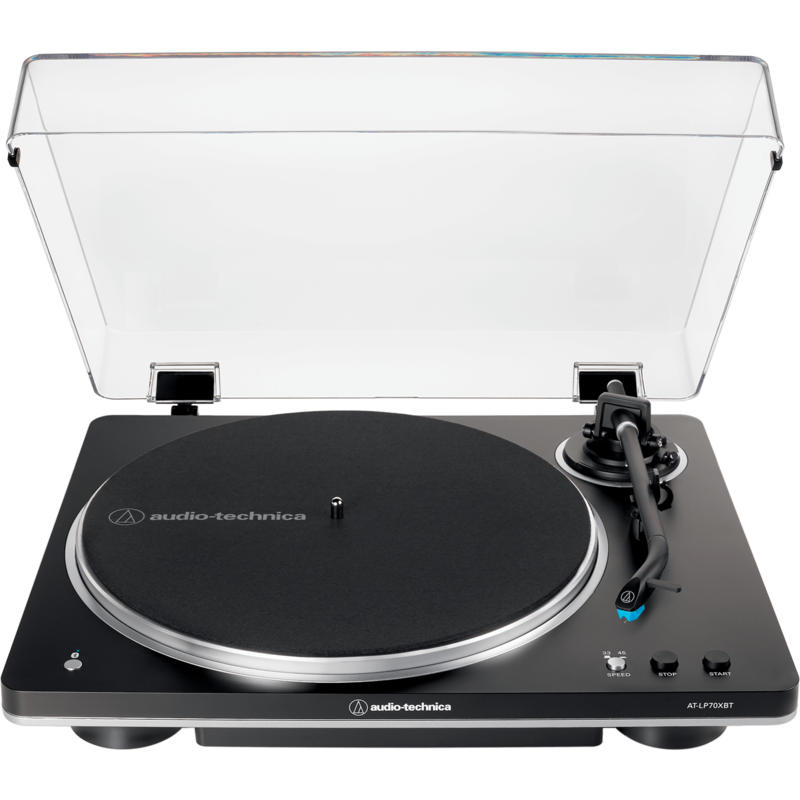 Audio-Technica AT-LP70XBTBS Plattenspieler, schwarz/silber, Integrierter