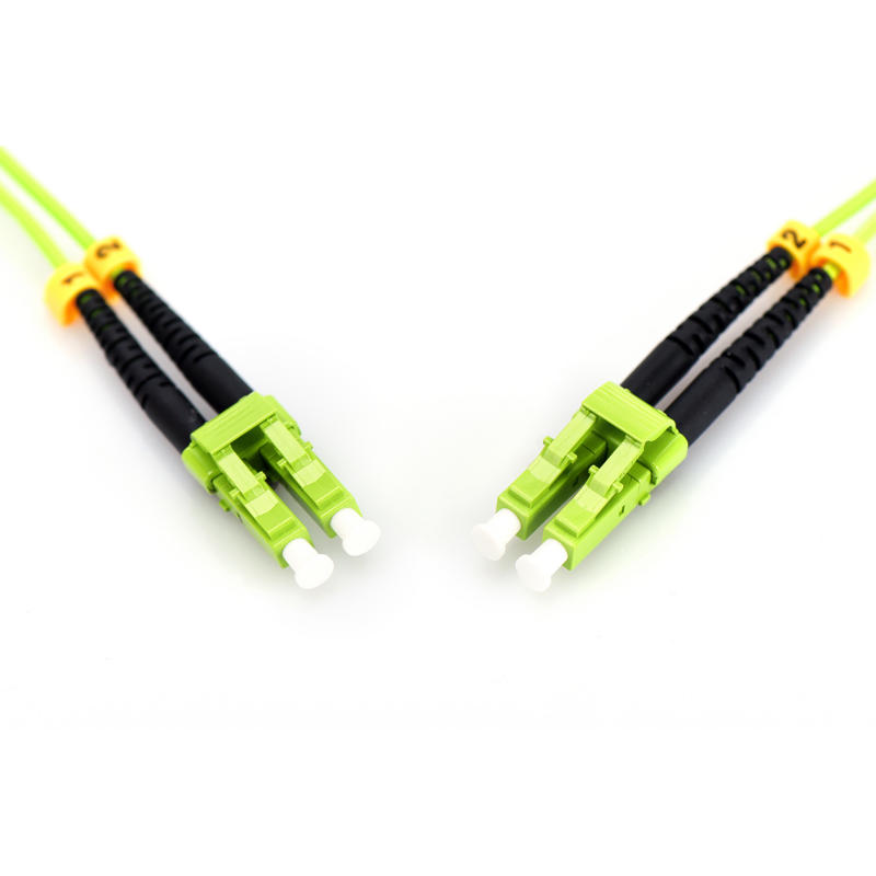 Digitus LWL Patchkabel, Duplex, LC > LC Stecker, Multimode OM5 Kabel, limette, 5