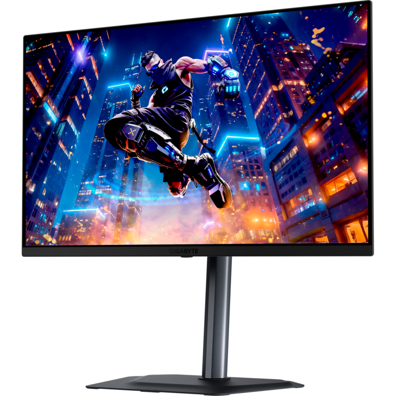 GIGABYTE MO27Q3 QD-OLED Gaming-Monitor, schwarz, QHD, HDMI, DP, USB-C, USB-Hub, Gebraucht