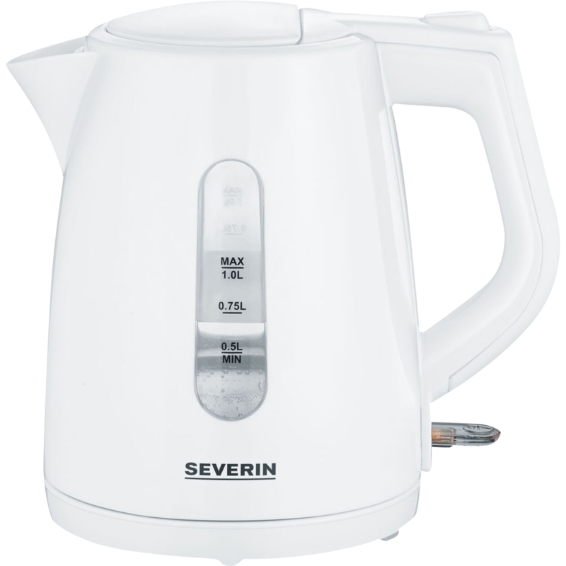 Severin WK 3411 Wasserkocher, weiß, 1,0 Liter