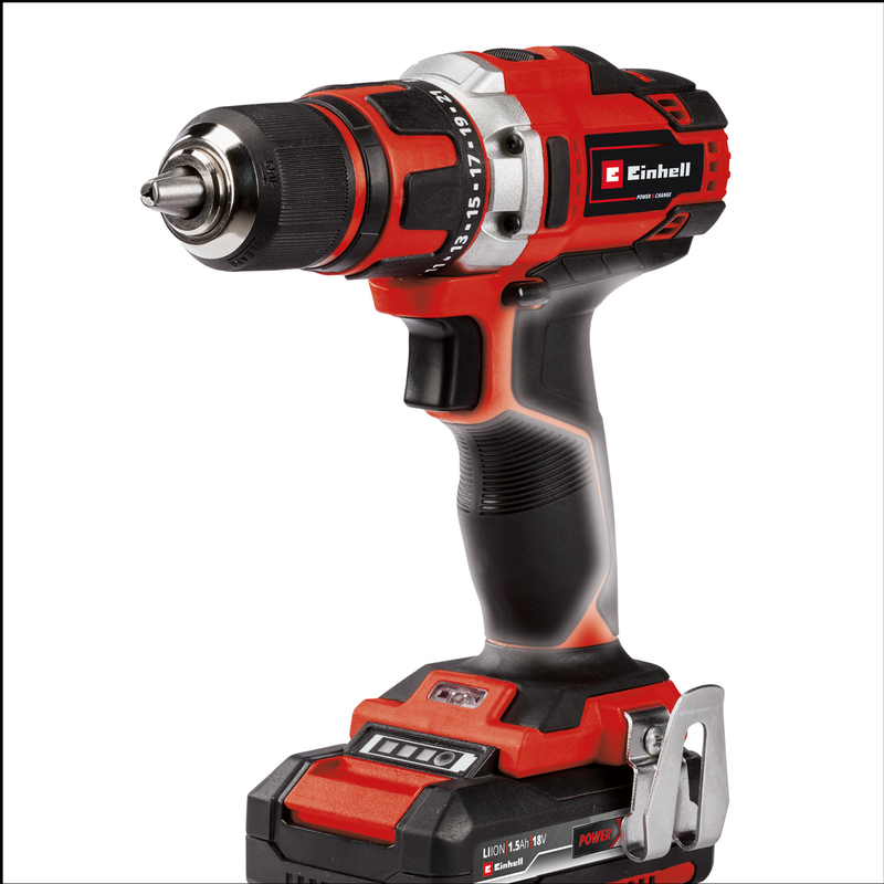 EINHELL Power X-Change Akku-Bohrschrauber TE-CD 18/40-1 Li, 18Volt, rot/schwarz, Gebraucht