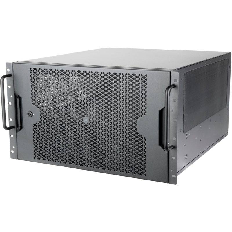 SilverStone SST-RM61-312 Rack-Gehäuse, schwarz, 6 Höheneinheiten