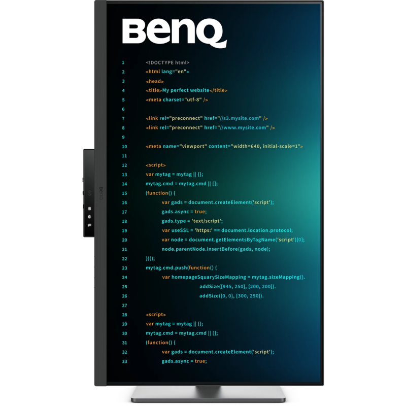 BenQ RD320U Programmiermonitor LED-Monitor, schwarz, UltraHD/4K, IPS, USB-C