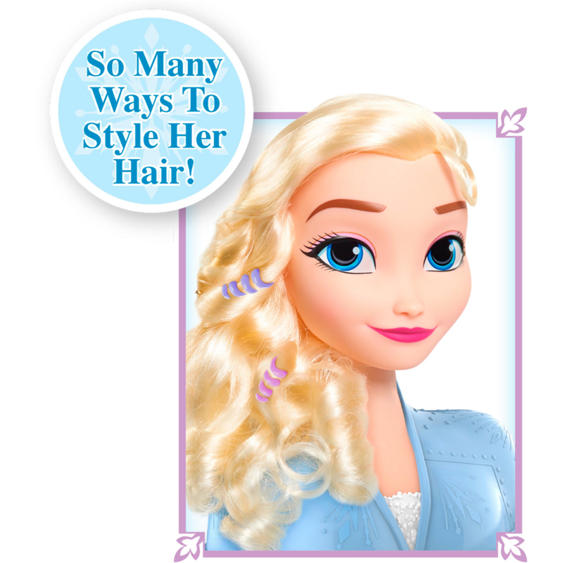 Just Play Disney Frozen 2 Basic Elsa Styling Head Schmink- und Frisierkopf