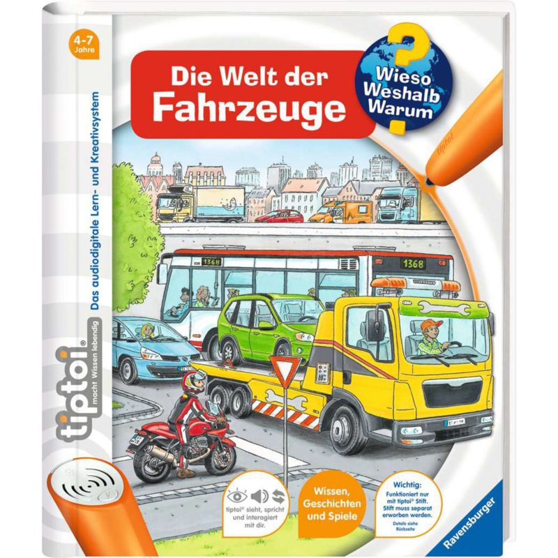 Ravensburger tiptoi Wieso? Weshalb? Warum? Die Welt der Fahrzeuge Lernbuch
