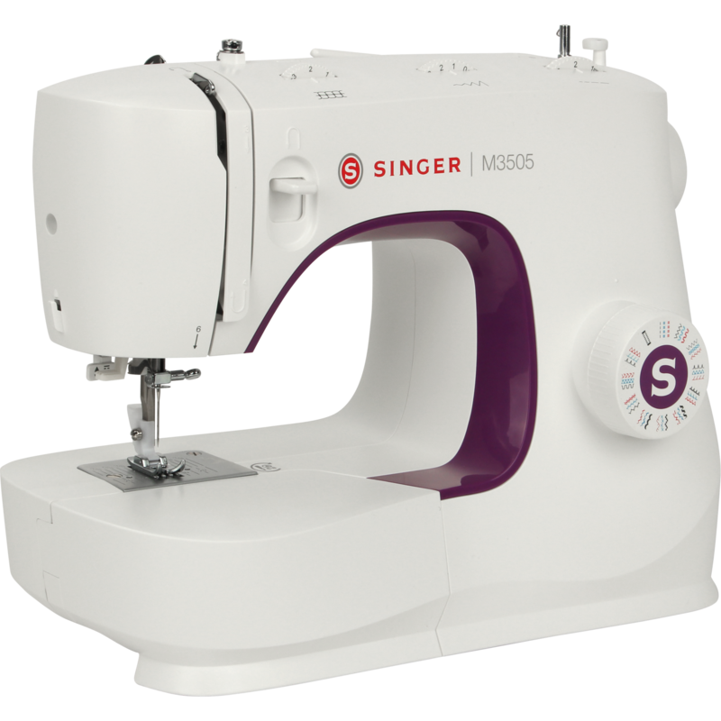Singer Mechanische Nähmaschine M3505, weiß/violett