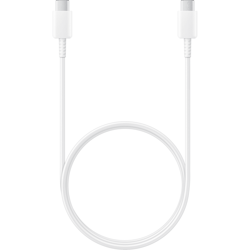 Samsung USB 2.0 Kabel, USB-C Stecker > USB-C Stecker, weiß, 1 Meter, Laden mit