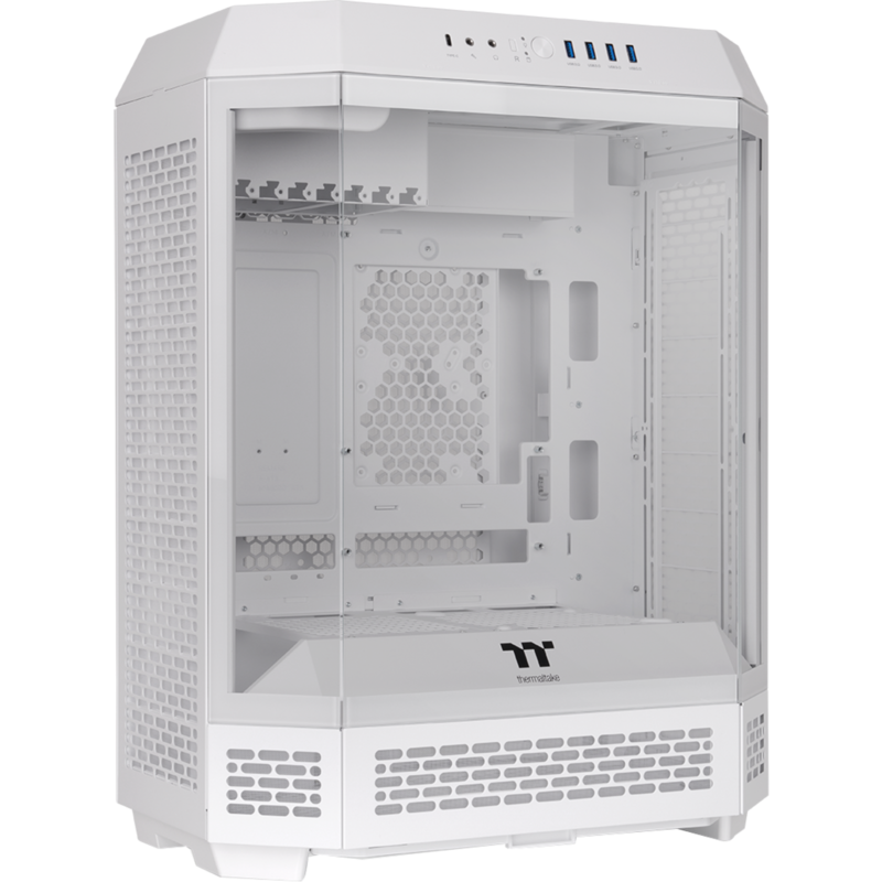 Thermaltake The Tower 600 Tower-Gehäuse, weiß, Tempered Glass x 3