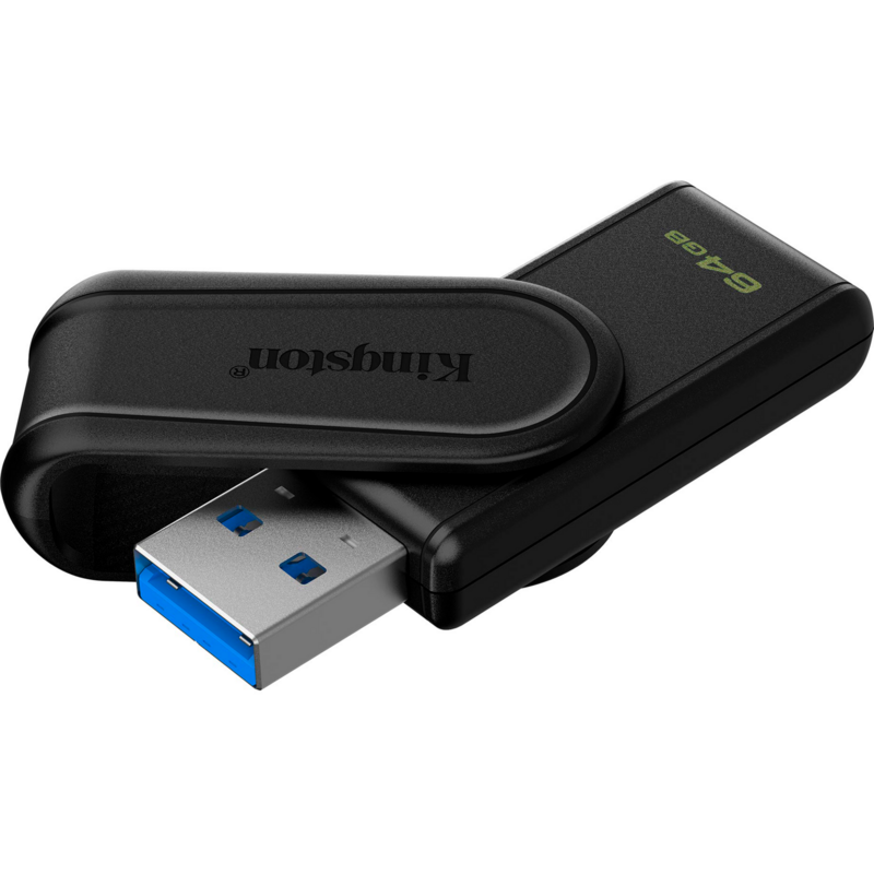 Kingston DataTraveler Exodia S 64GB USB-Stick, schwarz, USB-A 3.2 Gen 1