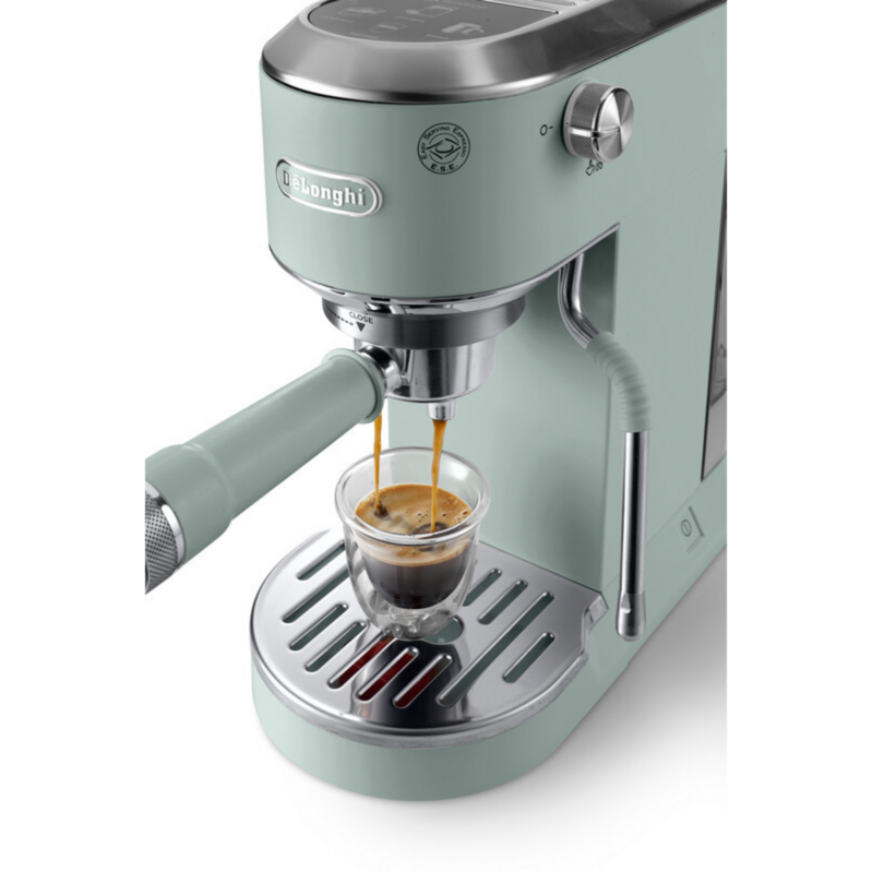 DeLonghi Dedica Duo EC890.GR Espressomaschine, hellgrün, Cold Brew