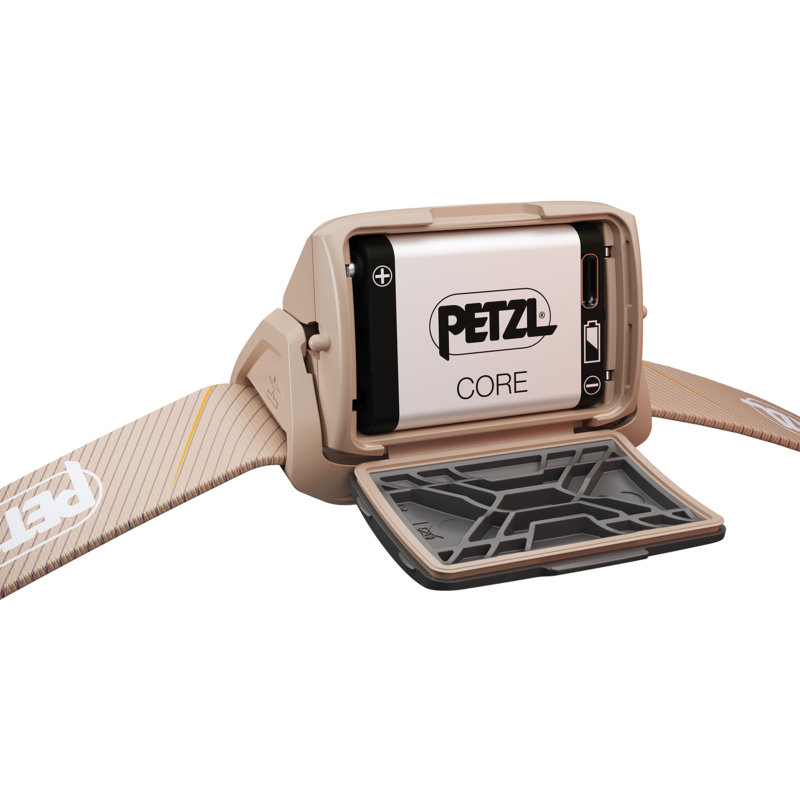 Petzl TIKKA CORE LED-Leuchte, braun