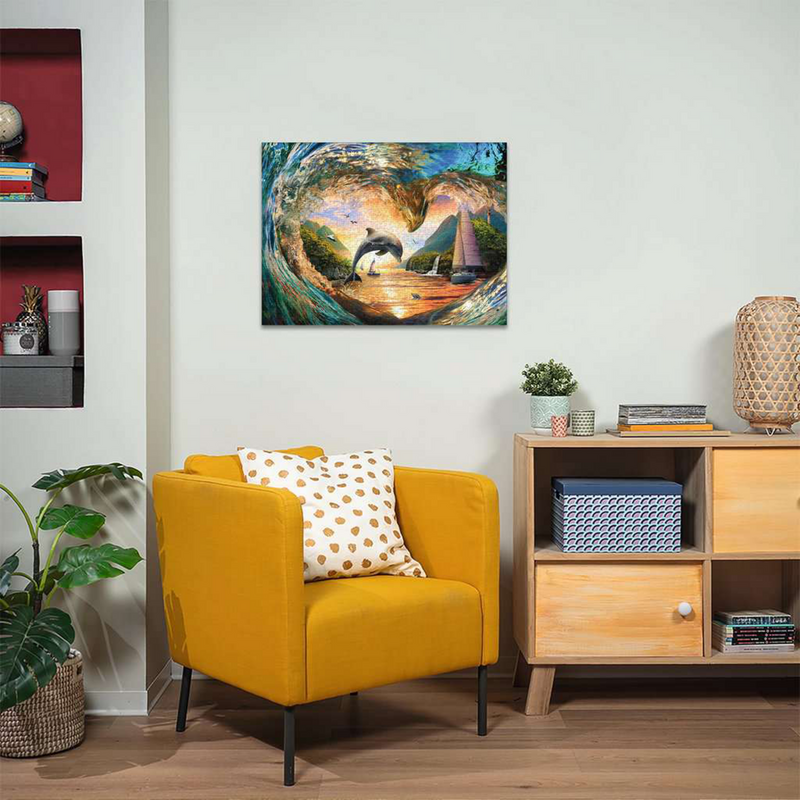 Ravensburger Puzzle Sprung in den Sonnenuntergang, 1000 Teile