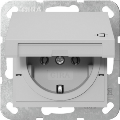 Gira Schutzkontaktsteckdose Typ F 16 Ampere 250 Volt mit Klappdeckel Steckdose