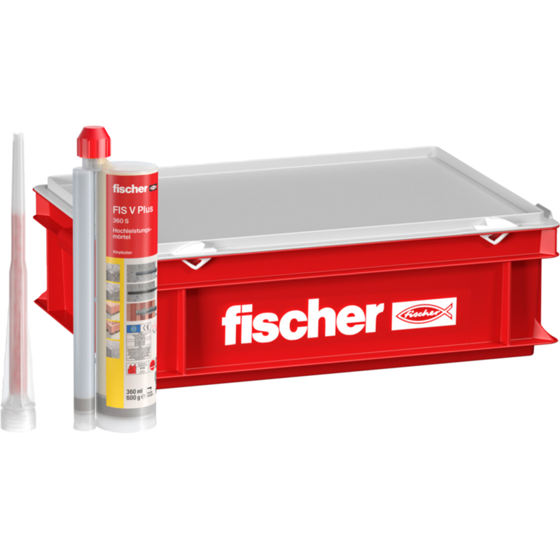 fischer Hochleistungsmörtel FIS V Plus 360 S Mörtel, grau, 360ml, 10 Kartuschen
