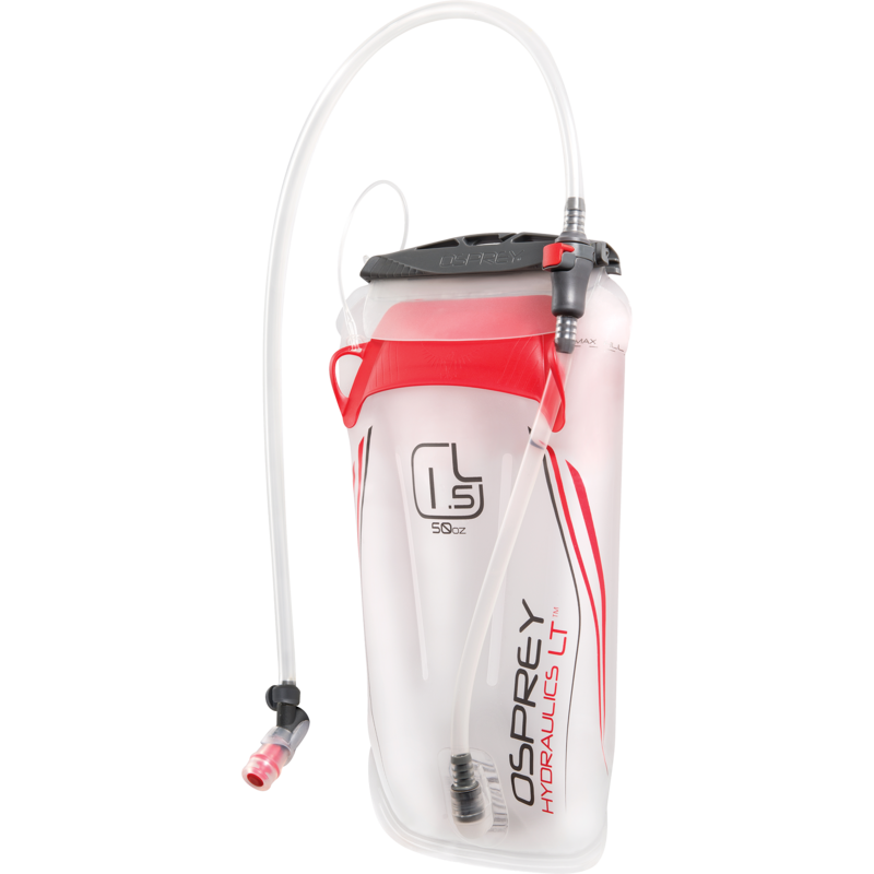 Osprey Hydraulics LT 1.5L Reservoir Trinkflasche, weiß/rot